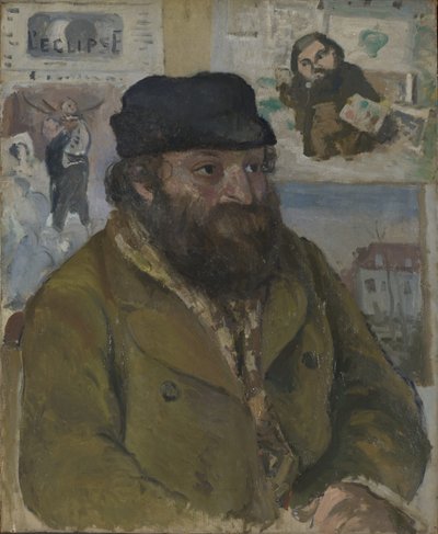 Portret van Paul Cézanne door Camille Jacob Pissarro